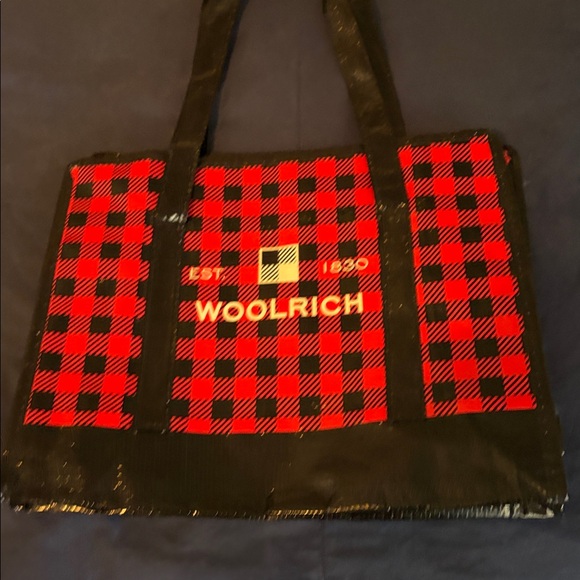 Woolrich Plaid Red and Black Tote - Picture 3 of 4